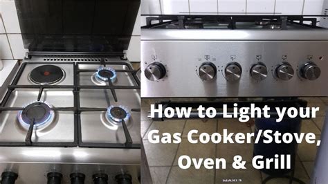 how to light a gas stove from the bottom